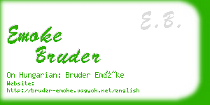 emoke bruder business card